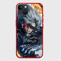 Чехол для iPhone 14 Plus Metal Gear Rising: Revengeance, цвет: 3D-красный