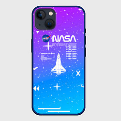 Чехол для iPhone 14 Plus Nasa фигурки, цвет: 3D-тёмно-синий