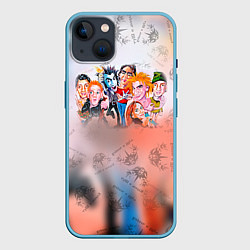 Чехол для iPhone 14 Plus Король и Шут, цвет: 3D-голубой
