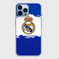 Чехол для iPhone 14 Pro Max Real Madrid FC, цвет: 3D-светло-сиреневый