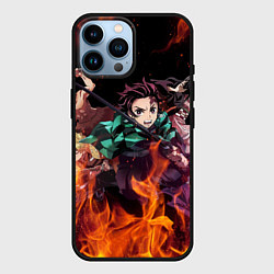 Чехол для iPhone 14 Pro Max KIMETSU NO YAIBA, цвет: 3D-черный