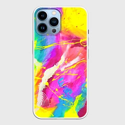 Чехол для iPhone 14 Pro Max ТИ-ДАЙ, цвет: 3D-белый