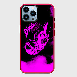 Чехол для iPhone 14 Pro Max JoJo Bizarre Adventure, цвет: 3D-малиновый