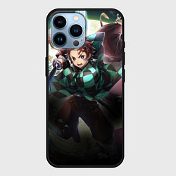 Чехол для iPhone 14 Pro Max КЛИНОК РАССЕКАЮЩИЙ ДЕМОНОВ, цвет: 3D-черный