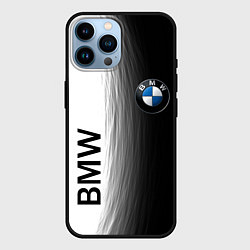 Чехол для iPhone 14 Pro Max Black and White BMW, цвет: 3D-черный