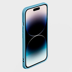 Чехол для iPhone 14 Pro Max Каменная маска Джо Джо, цвет: 3D-голубой — фото 2