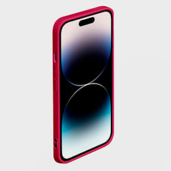 Чехол для iPhone 14 Pro Max KDA FLASHLIGHT NEON КДА В МАСКЕ LEAGUE OF LEGENDS, цвет: 3D-малиновый — фото 2