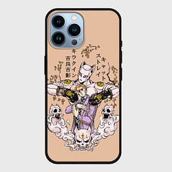 Чехол для iPhone 14 Pro Max KILLER QUEEN Йошикаге Кира JOJO PART 4, цвет: 3D-черный
