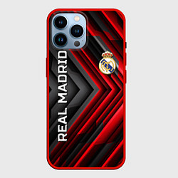 Чехол для iPhone 14 Pro Max Real Madrid art, цвет: 3D-красный
