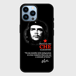 Чехол для iPhone 14 Pro Max Che Guevara автограф, цвет: 3D-черный