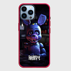 Чехол для iPhone 14 Pro Max Злой Бонни, цвет: 3D-малиновый