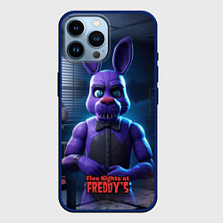 Чехол для iPhone 14 Pro Max Five Nights at Freddys Bonnie, цвет: 3D-тёмно-синий