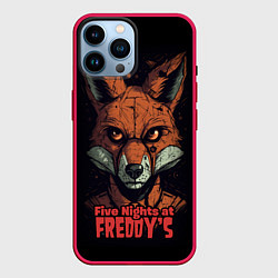 Чехол для iPhone 14 Pro Max Five Nights at Freddys Mangle, цвет: 3D-малиновый