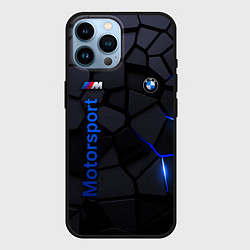 Чехол для iPhone 14 Pro Max BMW - плиты с эффектом свечения, цвет: 3D-черный