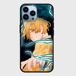 Чехол для iPhone 14 Pro Max Зеницу Агацума из Клинка рассекающего демонов, цвет: 3D-черный