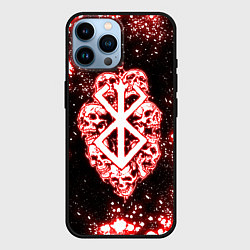 Чехол для iPhone 14 Pro Max Неоновое клеймо жертвы из Берсерка, цвет: 3D-черный