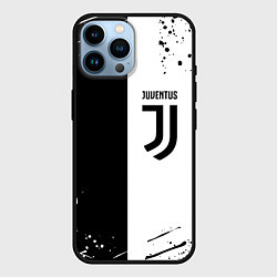 Чехол для iPhone 14 Pro Max Juventus краски текстура спорт, цвет: 3D-черный