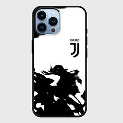 Чехол для iPhone 14 Pro Max Juventus smoke black fire, цвет: 3D-черный