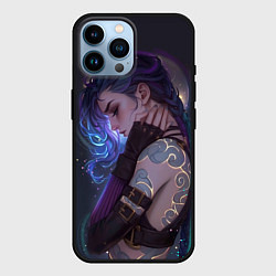 Чехол для iPhone 14 Pro Max Джинкс сияние, цвет: 3D-черный