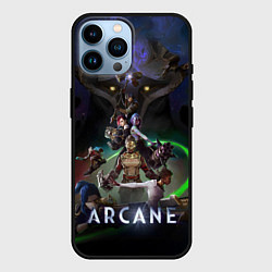 Чехол для iPhone 14 Pro Max Виктор и герои из Аркейн, цвет: 3D-черный