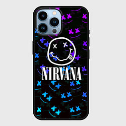 Чехол для iPhone 14 Pro Max Nirvana x marshmello neon, цвет: 3D-черный