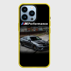 Чехол для iPhone 14 Pro BMW Z, цвет: 3D-желтый