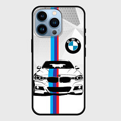 Чехол для iPhone 14 Pro BMW БМВ M PERFORMANCE, цвет: 3D-черный