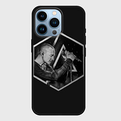 Чехол для iPhone 14 Pro Честер скетч, цвет: 3D-черный