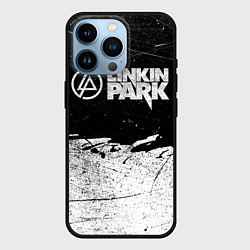 Чехол для iPhone 14 Pro Линкин Парк Лого Рок ЧБ Linkin Park Rock, цвет: 3D-черный