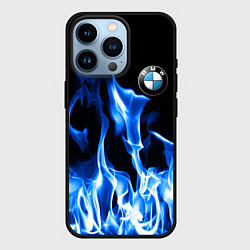 Чехол для iPhone 14 Pro BMW fire, цвет: 3D-черный