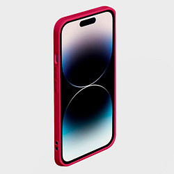 Чехол для iPhone 14 Pro Зайчик с морковкой, цвет: 3D-малиновый — фото 2