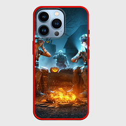 Чехол для iPhone 14 Pro PUBG Halloween, цвет: 3D-красный