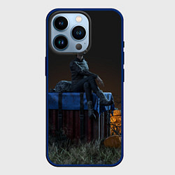 Чехол для iPhone 14 Pro PUBG drop, цвет: 3D-тёмно-синий