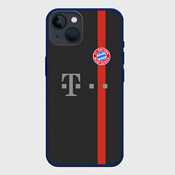 Чехол для iPhone 14 Bayern FC: Black 2018, цвет: 3D-тёмно-синий