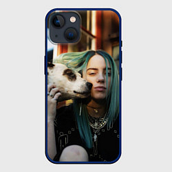 Чехол для iPhone 14 BILLIE EILISH, цвет: 3D-тёмно-синий