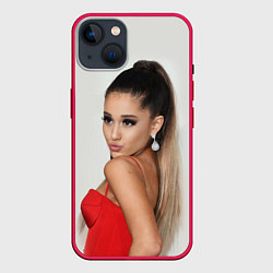 Чехол для iPhone 14 Ariana Grande Ариана Гранде, цвет: 3D-малиновый