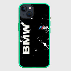 Чехол для iPhone 14 BMW, цвет: 3D-мятный