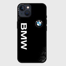 Чехол для iPhone 14 BMW, цвет: 3D-черный