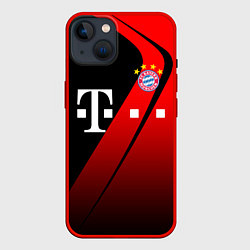 Чехол для iPhone 14 FC Bayern Munchen Форма, цвет: 3D-красный