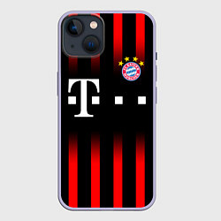 Чехол для iPhone 14 FC Bayern Munchen, цвет: 3D-светло-сиреневый