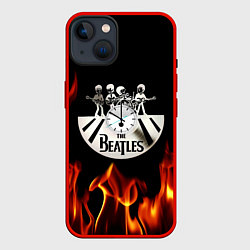 Чехол для iPhone 14 The Beatles, цвет: 3D-красный