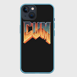 Чехол для iPhone 14 Doom Gachi Remix, цвет: 3D-голубой
