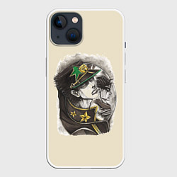Чехол для iPhone 14 Jotaro Kujo, цвет: 3D-белый
