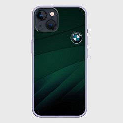 Чехол для iPhone 14 GREEN BMW, цвет: 3D-светло-сиреневый