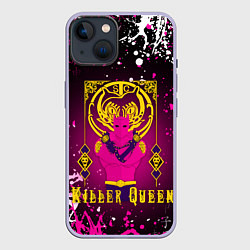 Чехол для iPhone 14 JOJO KILLER QUEEN КОРОЛЕВА УБИЙЦА, цвет: 3D-светло-сиреневый