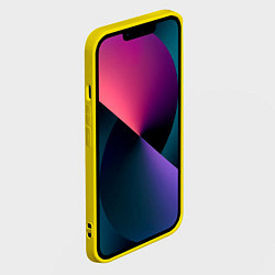 Чехол для iPhone 14 Абстрактный,цветной узор Abstraction, цвет: 3D-желтый — фото 2