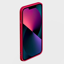 Чехол для iPhone 14 Радужный рисунок, цвет: 3D-малиновый — фото 2