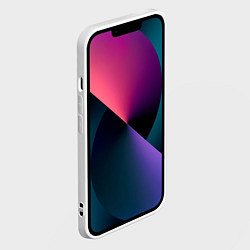 Чехол для iPhone 14 Тoyota Land Cruiser Prado у горного коттеджа Mount, цвет: 3D-белый — фото 2