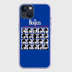 Чехол для iPhone 14 The Beatles - A Hard Days Night, цвет: 3D-светло-сиреневый