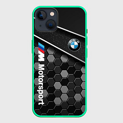 Чехол для iPhone 14 BMW : Технологическая Броня, цвет: 3D-мятный